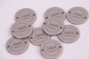 Štítek - Limited edition - imitace kovu - stříbrná