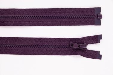 Zip YKK - 75cm - dělitelný - temně ostružinová - 449