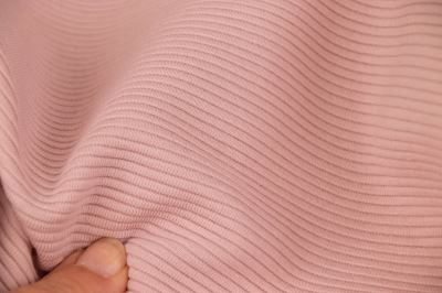 Teplákovina 3D - Stripe - světlá starorůžová (5)