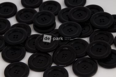 DE-PARK knoflíky - 3cm - černá - 999