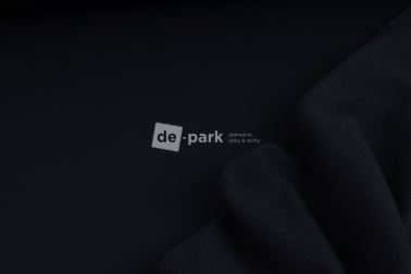 Počesaná teplákovina silná - černomodrá - 549