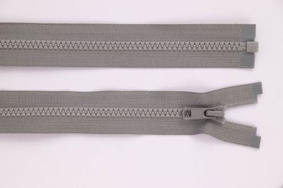 Zip YKK - kostěný dělitelný - světle šedá - 851