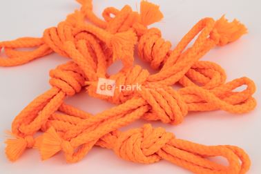 Šňůra - DO KAPUCE -  neon oranžová