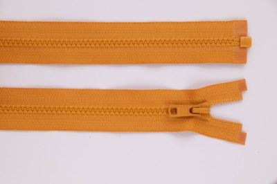 Zip YKK - kostěný dělitelný - hořčicová - 128