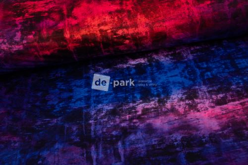 DESIGNED BY DE-PARK - Počesaný funkční úplet Beton modročervený