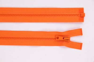 Zip YKK - kostěný dělitelný - oranžová