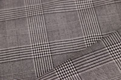 Tartan - skotská kostka - černobílá (5)