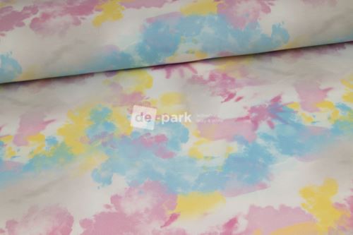Teplákovina - Batika - pastelové barvy