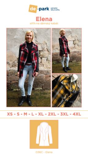 Papírový střih - Elena vel.XS-4XL