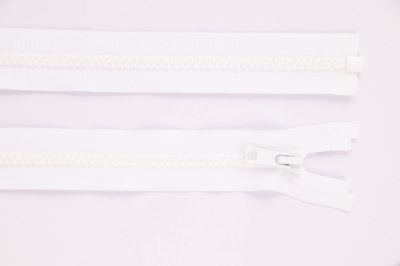 Zip YKK - kostěný dělitelný - bílá - 1001