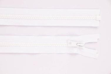 Zip YKK - 85cm - dělitelný - bílá - 1001