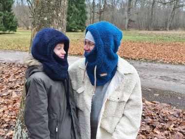 DOUBLEFACE FLEECE - černomodrá - kus - 0,50 m (10)