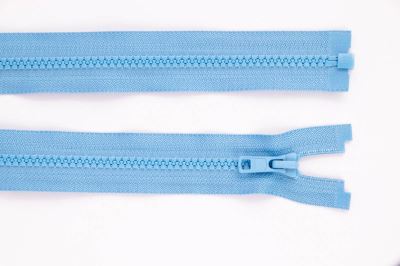 Zip YKK - kostěný dělitelný - modrá - 551