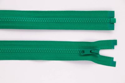 Zip YKK - kostěný dělitelný - tmavá smaragdová - 626