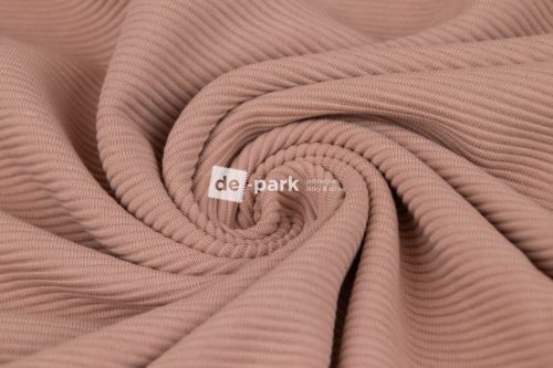 Teplákovina 3D - Stripe - bílá káva