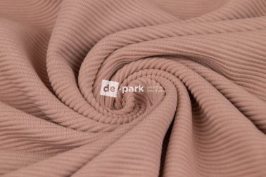 Teplákovina 3D - Stripe - bílá káva