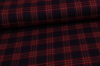Tartan - skotská kostka - vínová (9)