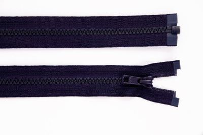 Zip YKK - kostěný dělitelný - černomodrá - 549