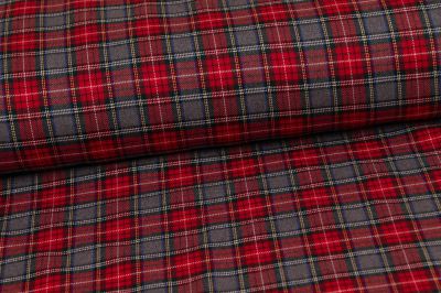 Tartan - skotská kostka - červená (9)