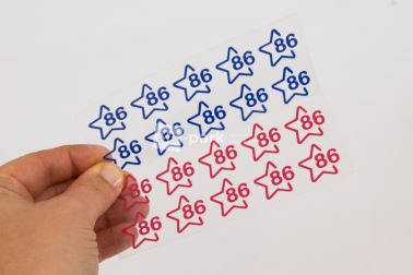 Nažehľovacie veľkostné štítky - veľ. 86