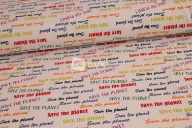 Teplákovina - Save the planet - nápisy
