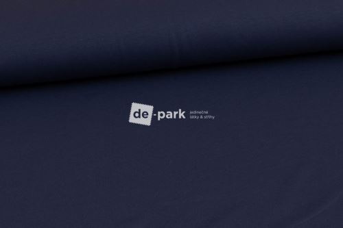Teplákovina - temně modrá - 598