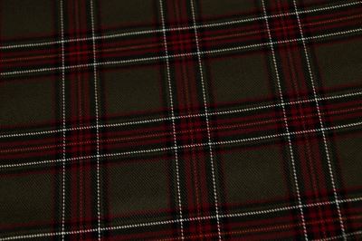 Tartan - skotská kostka - khaki (4)