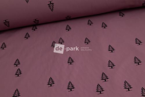DESIGNED BY DE-PARK - Zimní softshell 10/3 - KOLEKCE LES - tmavá starorůžová