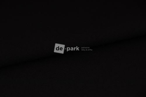 Počesaný funkční úplet - černý - kus - 0,50 m