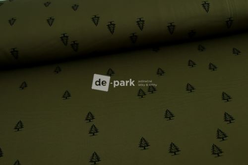 DESIGNED BY DE-PARK - Počesaný funkční úplet - KOLEKCE LES - khaki