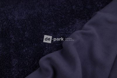 DOUBLEFACE FLEECE - černomodrá - kus - 0,50 m