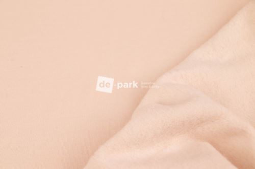 100% bavlněná teplákovina s fleecem - přírodní - II. jakost