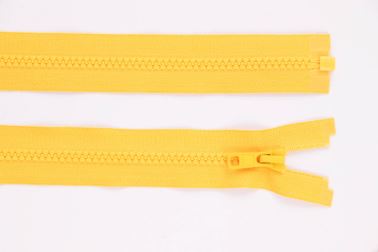 Zip YKK - kostený deliteľný - žltá - 125
