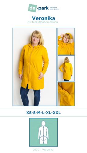 Papierový strih - Veronika vel.XS-XXL