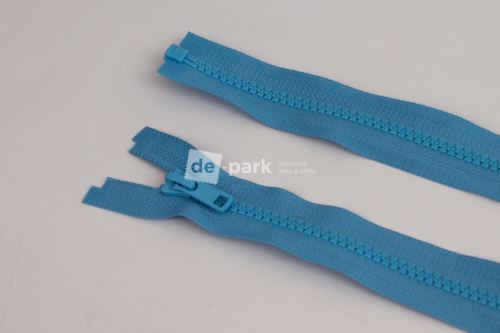 Zip YKK - kostěný dělitelný - modrá - 551
