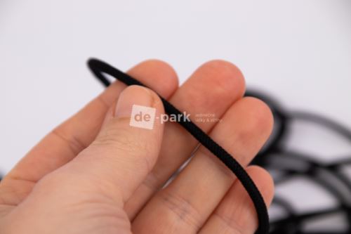 Kulatá guma - černá - 3mm