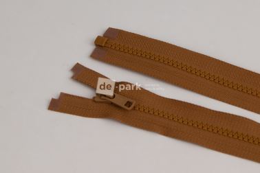 Zip YKK - kostěný dělitelný - karamelová - 724