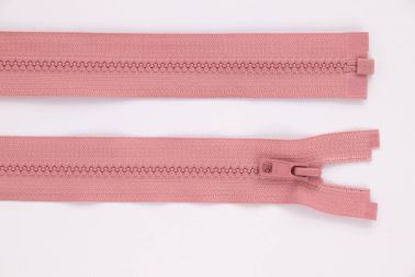 Zip YKK - kostěný dělitelný - starorůžová - 372