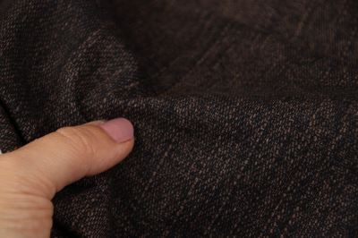 Teplákovina - Jeans - čokoládově hnědá (6)