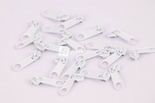 Jezdec - velikost 3 - ke spirálovému nekonečnému zipu - bílá