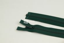 Zip YKK - 45cm - dělitelný - lahvově zelená - 678