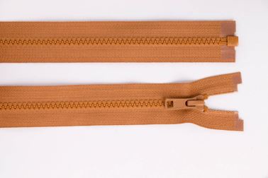 Zip YKK - kostený deliteľný - karamelová - 724