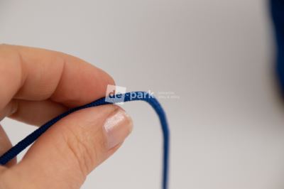 Guľatá gumička - kráľovsky modrá - 2 mm (1)
