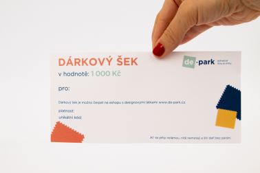 Dárkový šek 1000Kč - papírová podoba