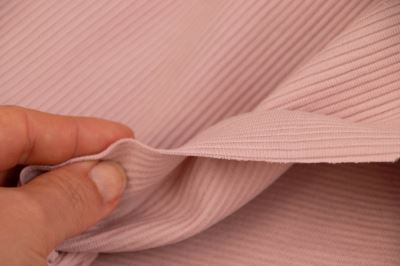 Teplákovina 3D - Stripe - světlá starorůžová (6)