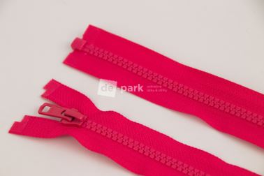 Zip YKK - kostěný dělitelný - sytě růžová - 345