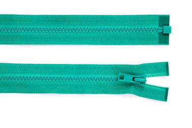 Zip YKK - kostený deliteľný - smaragdová
