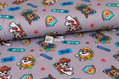 Úplet - Tlapková patrola - šedá