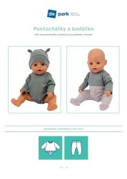 Papírový střih na panenku - Punčocháčky a bodýčko Papírový střih na panenku - Punčocháčky a bodýčko