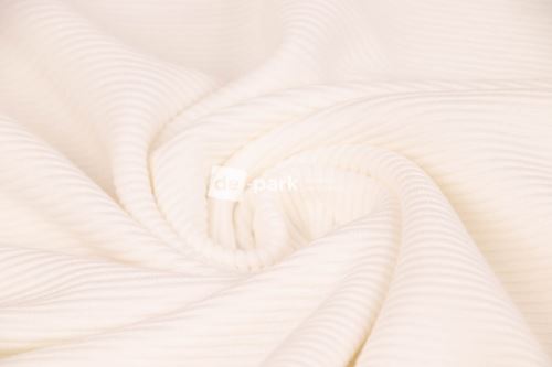 Teplákovina 3D - Stripe - přírodní bílá